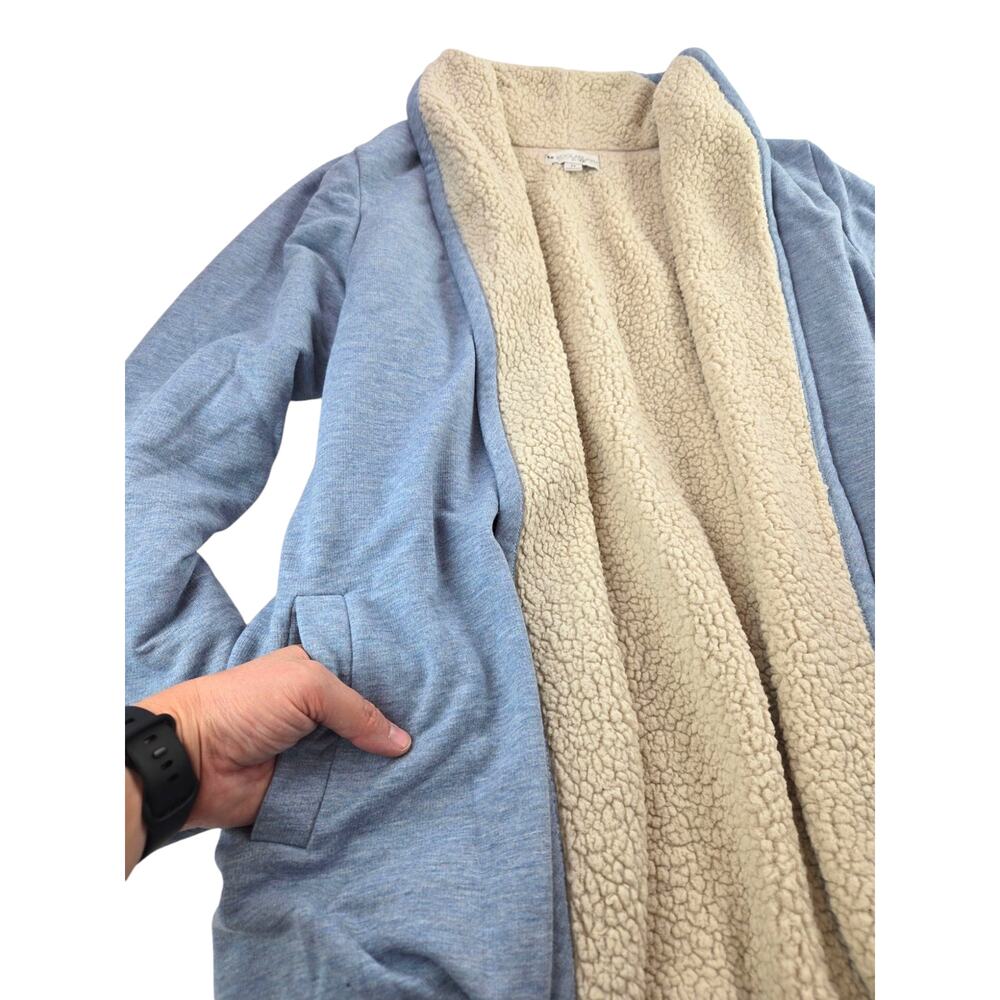 Koolaburra by UGG | Light Blue, Frency Terry Cardigan | Size Medium - Picture 3 of 5